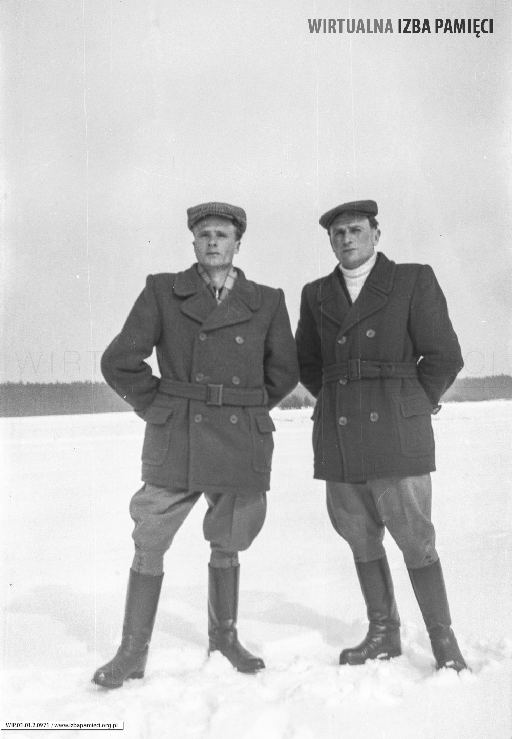 Lata 50. XX wieku. Franciszek Hubacz (z lewej) i Franciszek Strent z Mołodycza