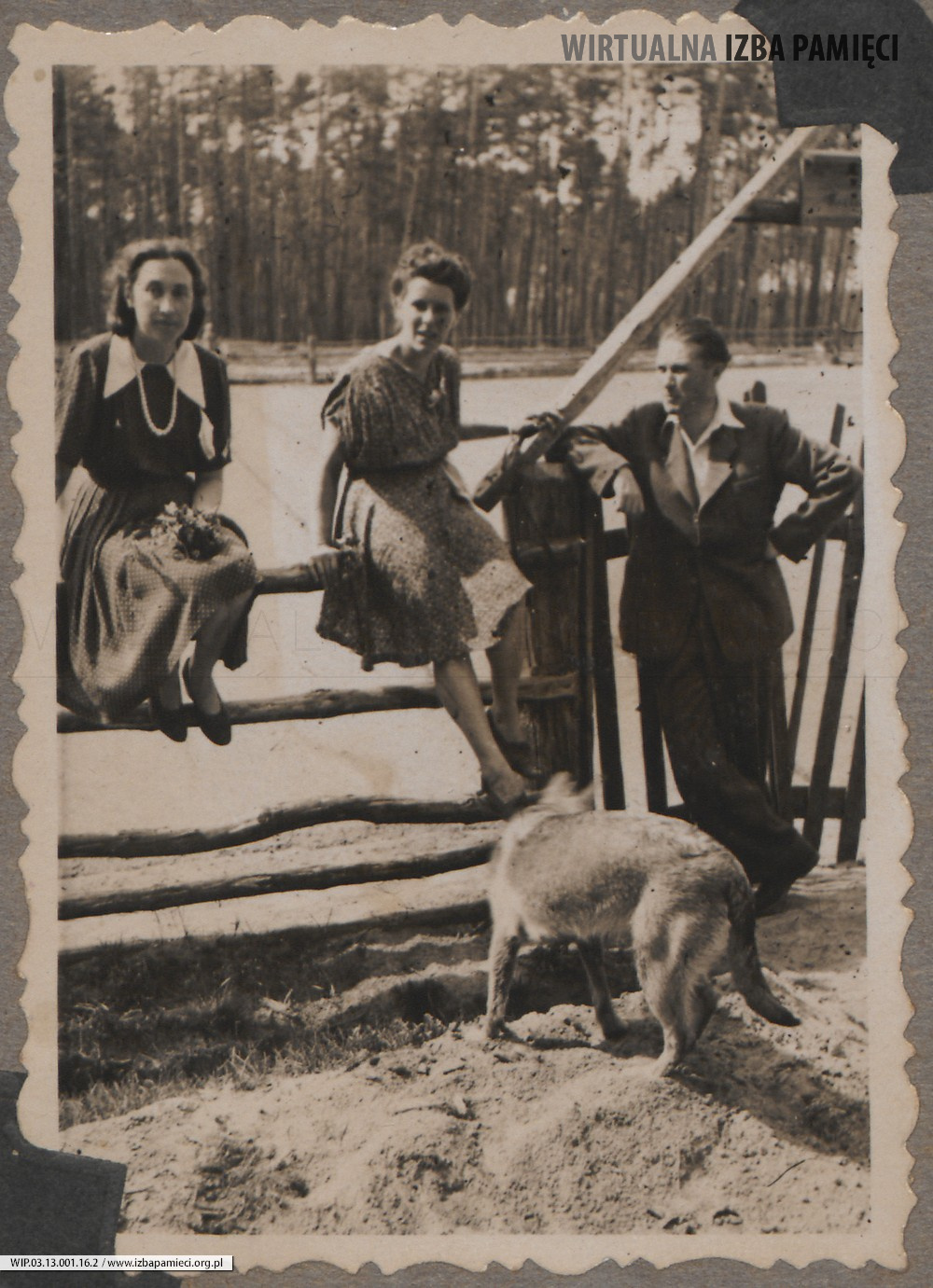 Lata 50. XX w. Lubaczów. Maria Gutowska (z lewej), Emilia Rudeńska i Jan Rudeński.