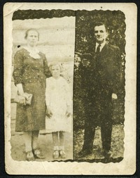 Lata 30. XX w. Jan Doda z żoną i córką.