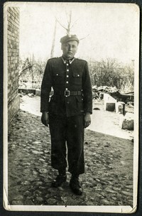 Lata 40. XX w. Józef Dudek podczas odbywania służby w Wojsku Polskim (1948-1950).