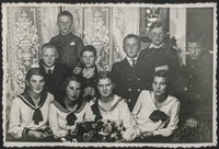 1935. Lubaczów. Imieniny u Ireny Zawadowskiej.