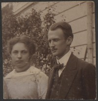 1913. Kulparków. Władysław i Józefa Ruebenbauerowie.