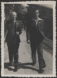 1930. Lubaczów. Władysław i Stanisław Ruebenbauerowie.
