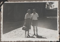 1948. Gdańsk. Maria i Roman Gutowscy na wakacjach w Gdańsku.