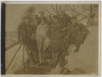 1930. Worochta. Pamiątkowa fotografia z kurortu w Worochcie.